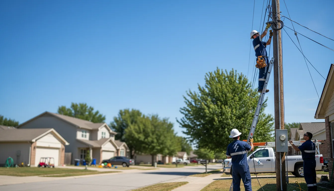 Residential electrician providing installation services in Ponemah, MN